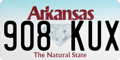 AR license plate 908KUX