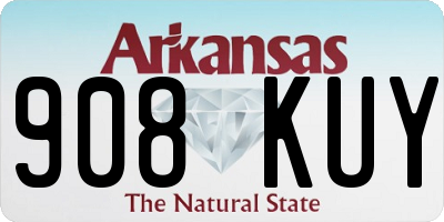 AR license plate 908KUY