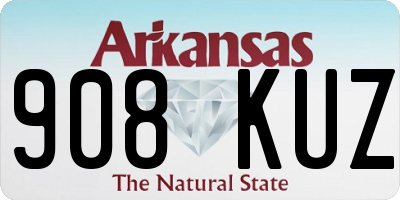AR license plate 908KUZ
