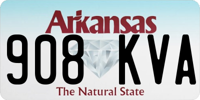 AR license plate 908KVA