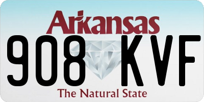 AR license plate 908KVF