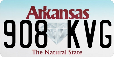 AR license plate 908KVG