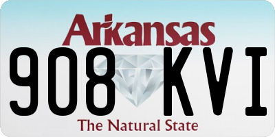 AR license plate 908KVI