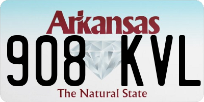 AR license plate 908KVL