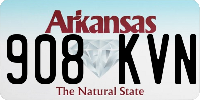 AR license plate 908KVN