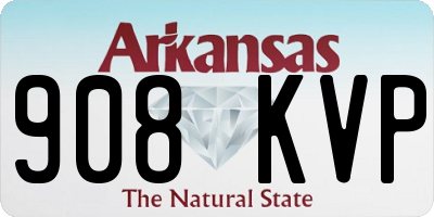 AR license plate 908KVP