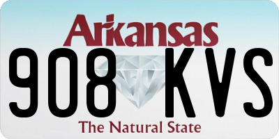 AR license plate 908KVS