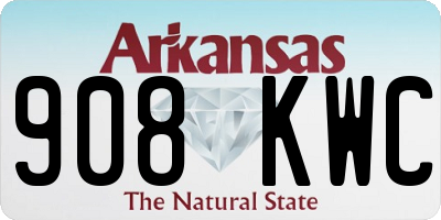 AR license plate 908KWC