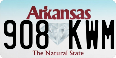 AR license plate 908KWM