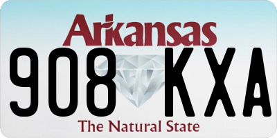 AR license plate 908KXA