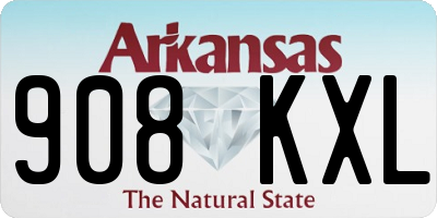 AR license plate 908KXL