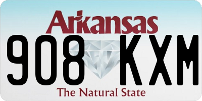 AR license plate 908KXM