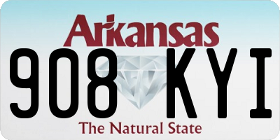 AR license plate 908KYI