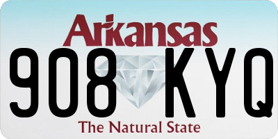 AR license plate 908KYQ