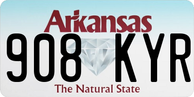 AR license plate 908KYR