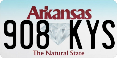 AR license plate 908KYS