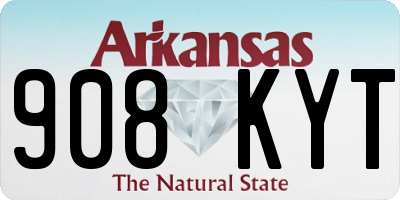 AR license plate 908KYT