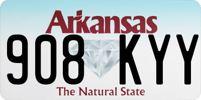 AR license plate 908KYY