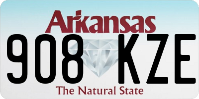 AR license plate 908KZE