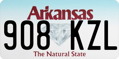 AR license plate 908KZL