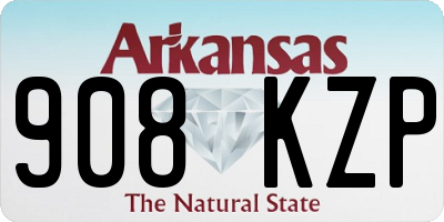 AR license plate 908KZP
