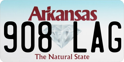 AR license plate 908LAG