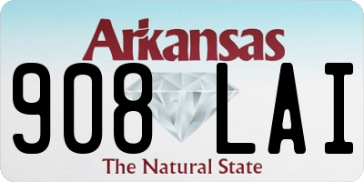 AR license plate 908LAI