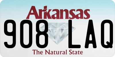 AR license plate 908LAQ