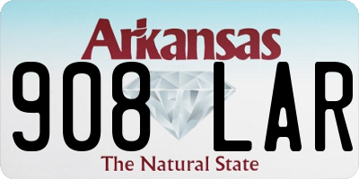 AR license plate 908LAR