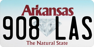AR license plate 908LAS