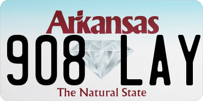AR license plate 908LAY