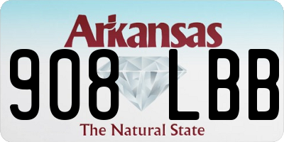 AR license plate 908LBB