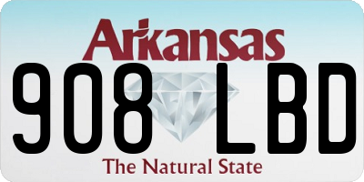 AR license plate 908LBD