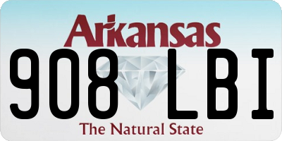 AR license plate 908LBI