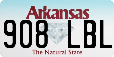 AR license plate 908LBL