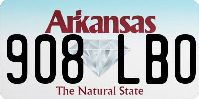 AR license plate 908LBO