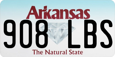 AR license plate 908LBS