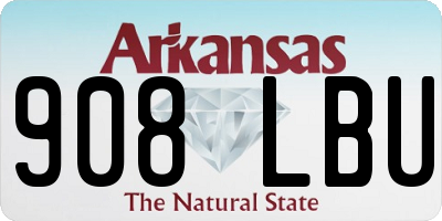 AR license plate 908LBU