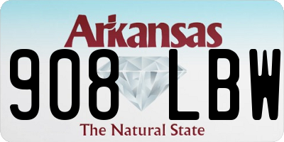 AR license plate 908LBW