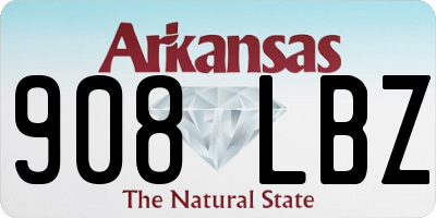 AR license plate 908LBZ