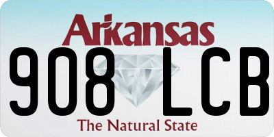 AR license plate 908LCB