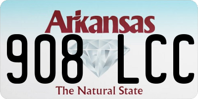AR license plate 908LCC