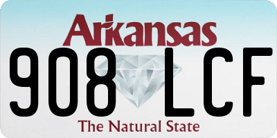 AR license plate 908LCF