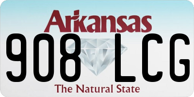 AR license plate 908LCG