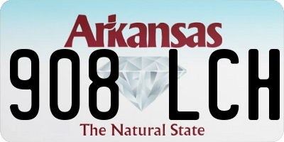 AR license plate 908LCH