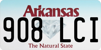 AR license plate 908LCI