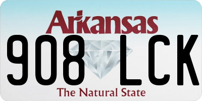 AR license plate 908LCK