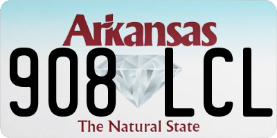 AR license plate 908LCL