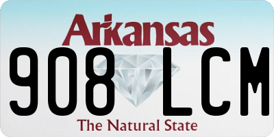 AR license plate 908LCM