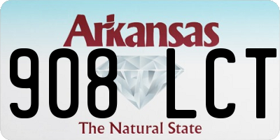 AR license plate 908LCT